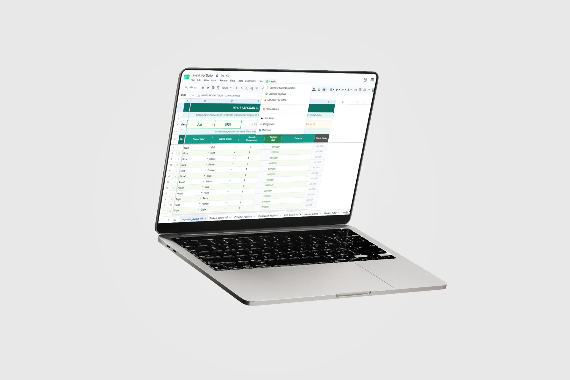 Les Privat Layyin — Billing & Operations System